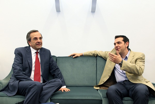 New Democracy's Samaras Seeks Mandate From President Papoulias To Form New Greek Government