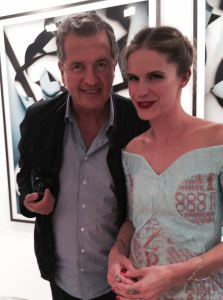 Eugenie Niarchos with Mario Testino