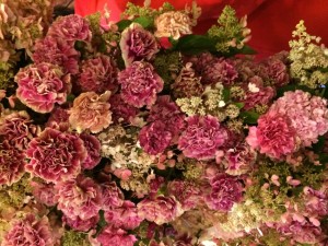 4 Flowers at the Oscar de la Renta show, photographed by Suzy Menkes