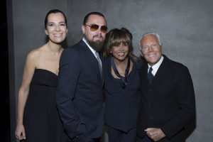 1 Roberta Armani, Leonardo DiCaprio, Tina Turner and Giorgio Armani