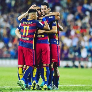 goal celebration atm vs fc barcelona 2015-2016