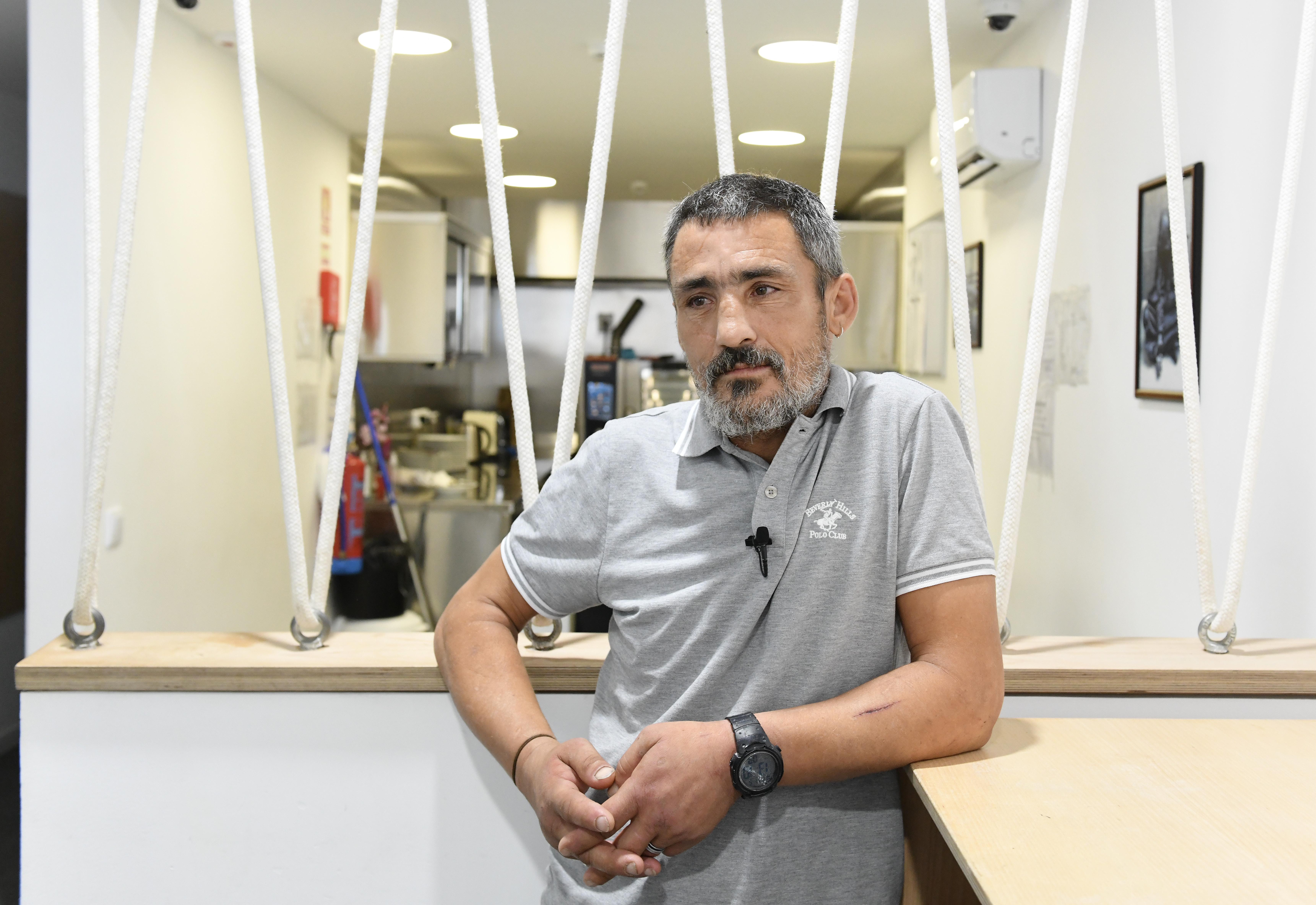 David Pestana, 45 anos, sem abrigo, é apoiado no Espaço de Apoio Social da Casa São José