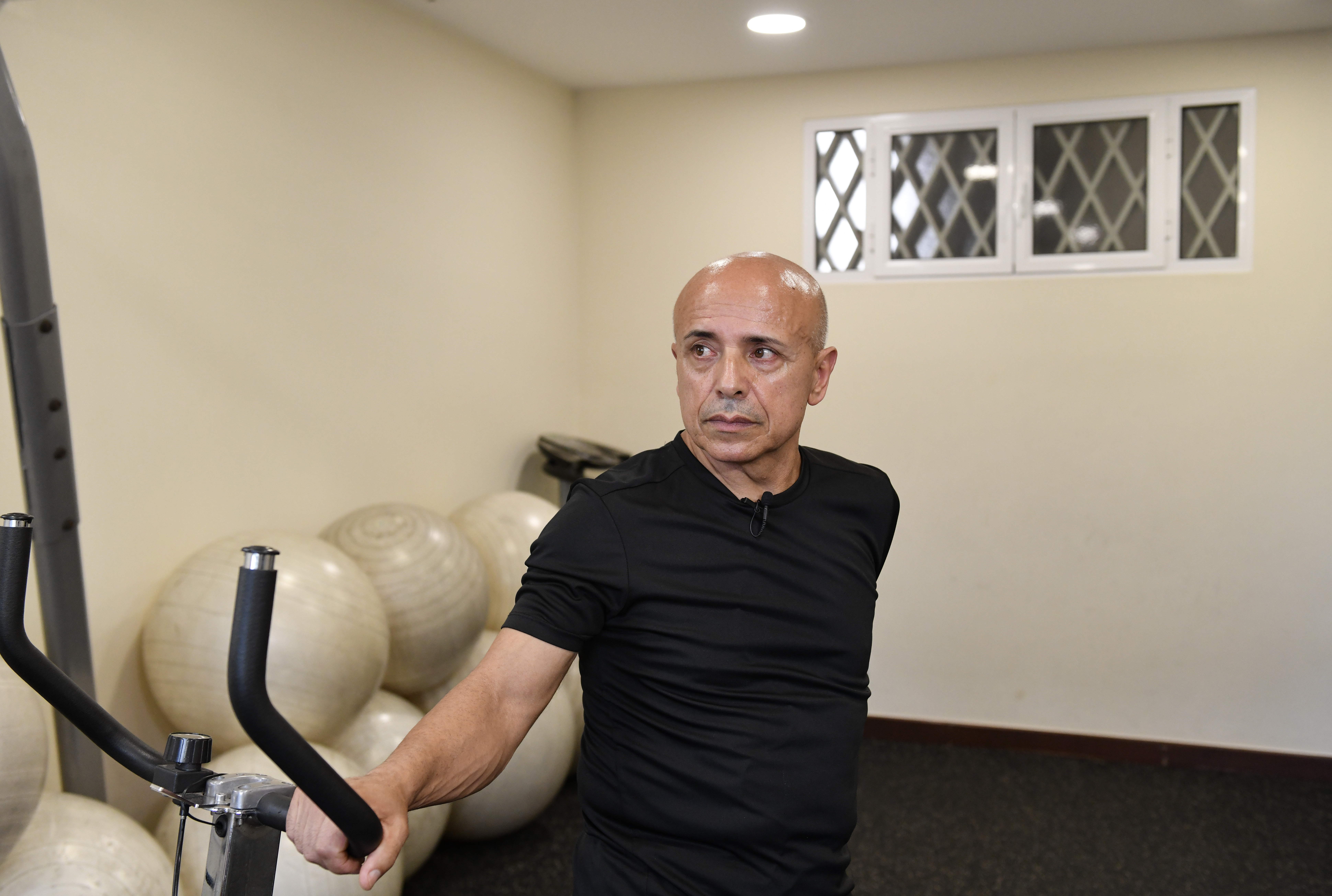 O professor João Pedro Marques, na Sala de Bem Estar da Casa São José