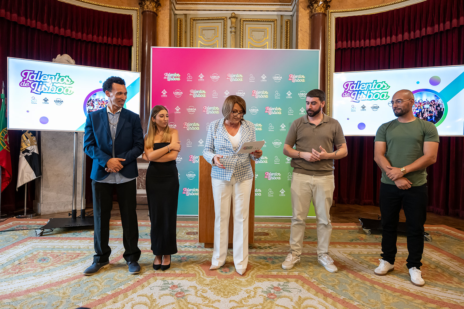 Da esquerda para a direita: Don Fran, Inês Coito, a apresentadora Maya, Igor D’Araújo e Rato Chinês – Image 81