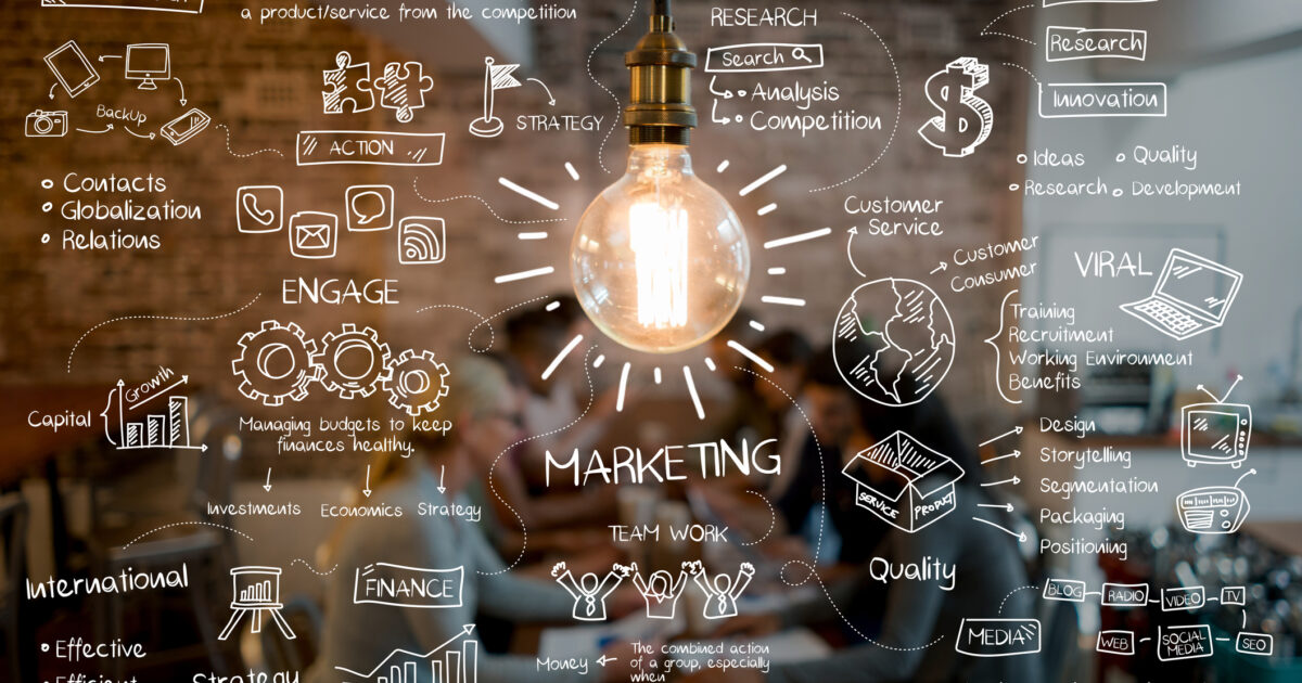 Board criativo de uma startup