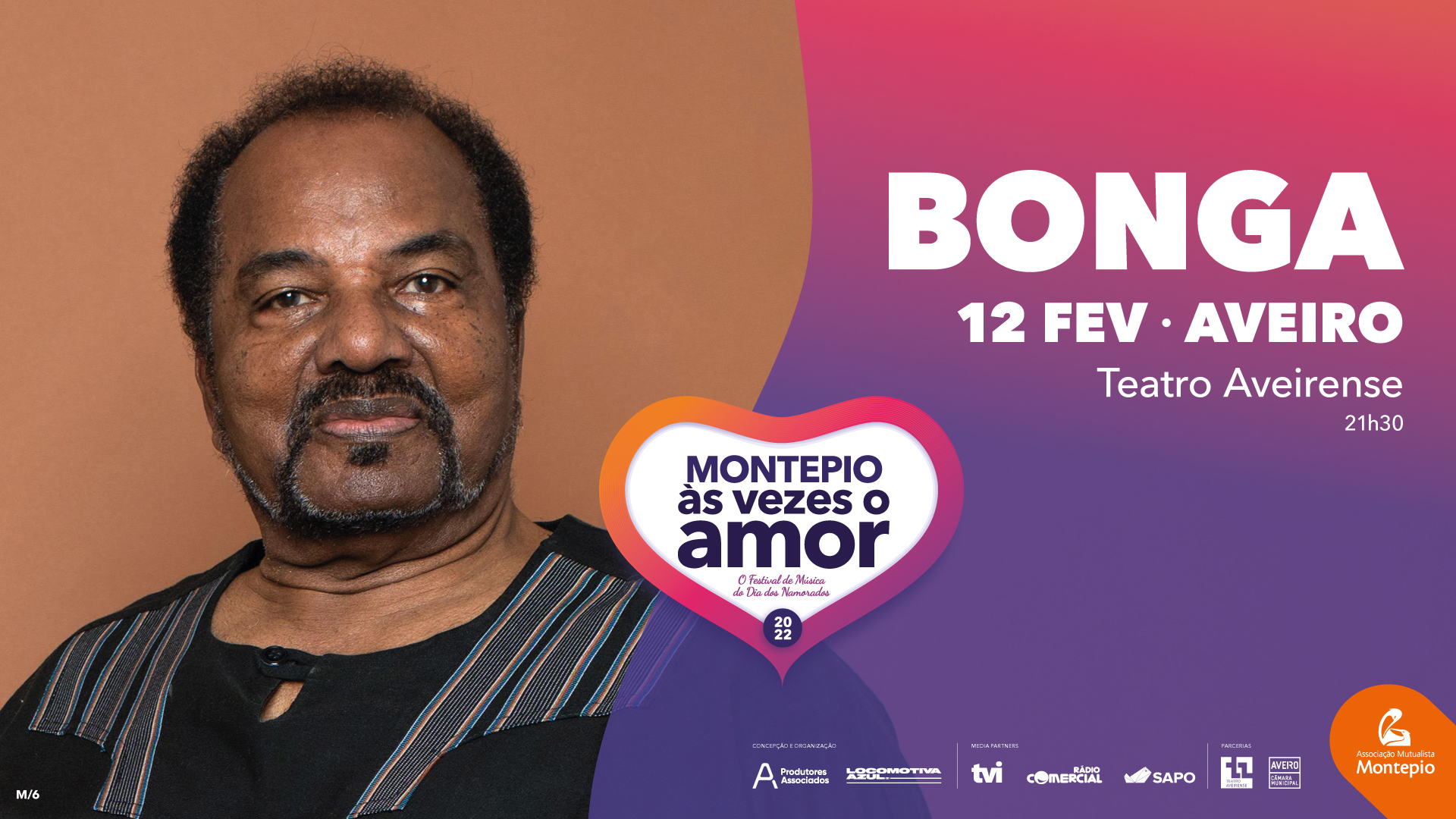 12 FEV – BONGA – Teatro Aveirense, Aveiro
