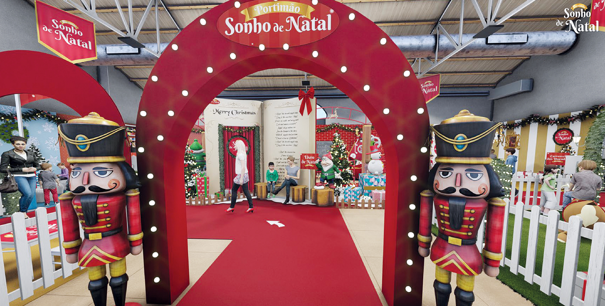 Ambiente mágico na Aldeia Natal de Portimão