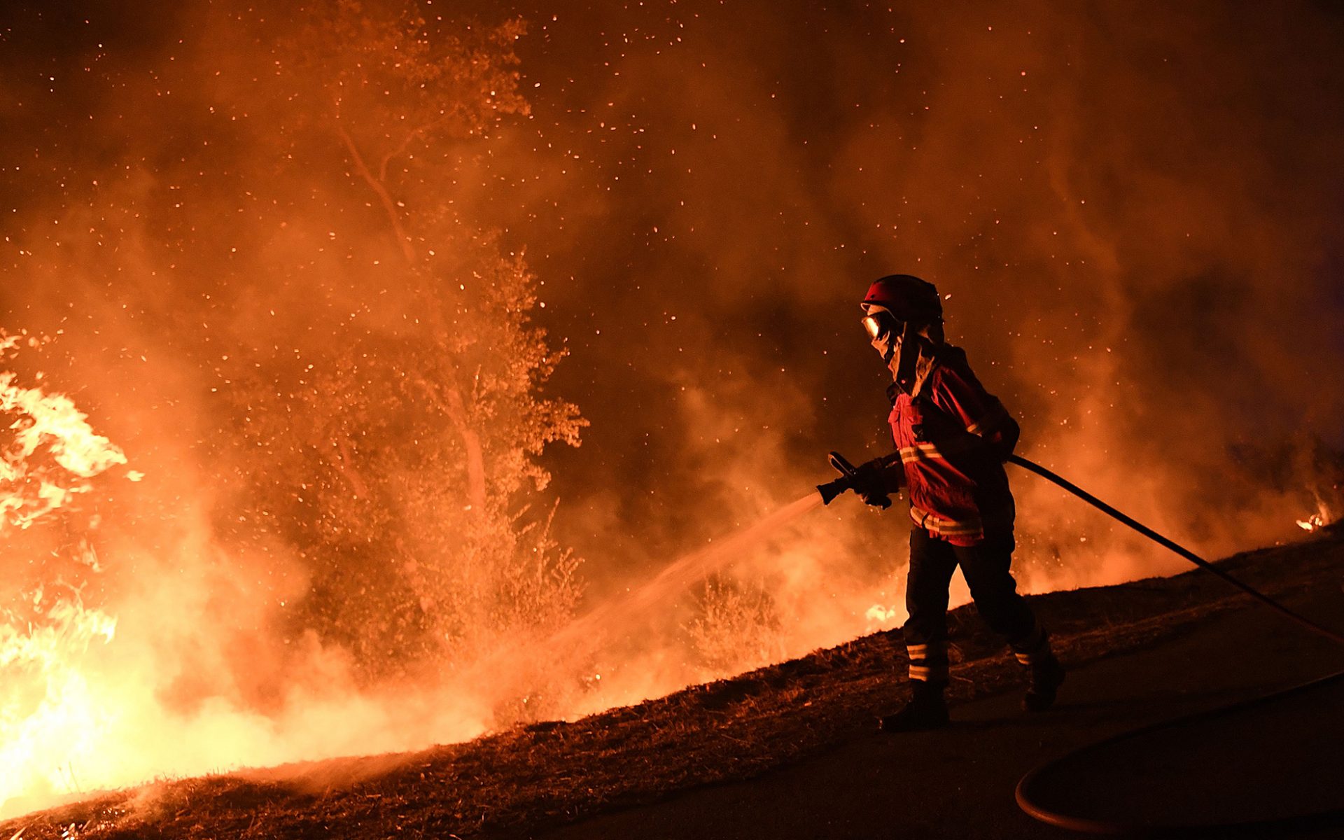 What causes huge fires in Portugal?