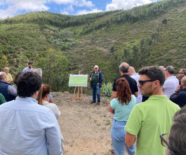 Altri junta proprietários para mostrar no terreno o trabalho de proteção e valorização da floresta