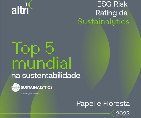 Altri está no top 5 mundial de empresas sustentáveis do cluster Papel e Floresta