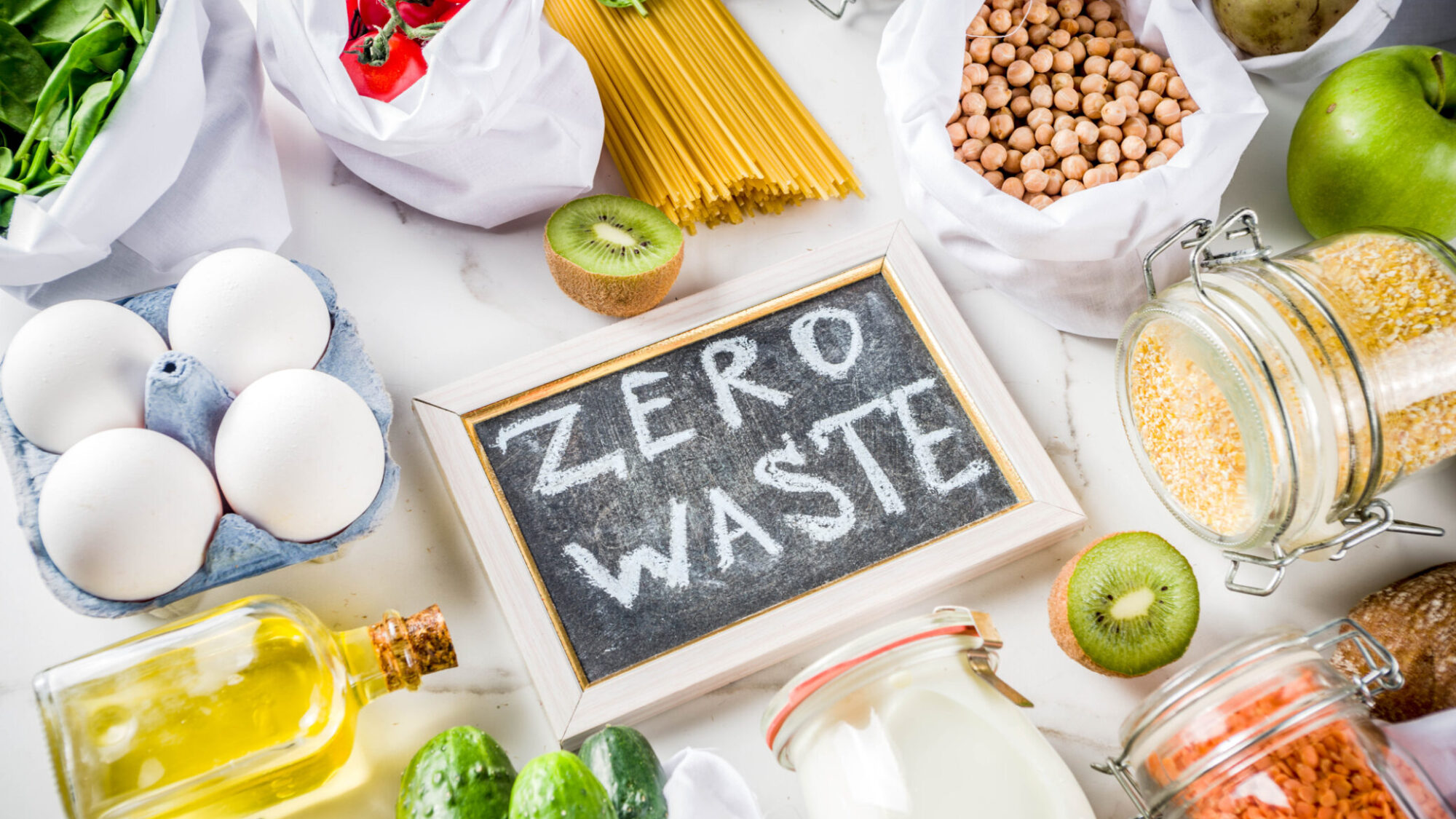 Zero desperdício alimentar em cinco passos